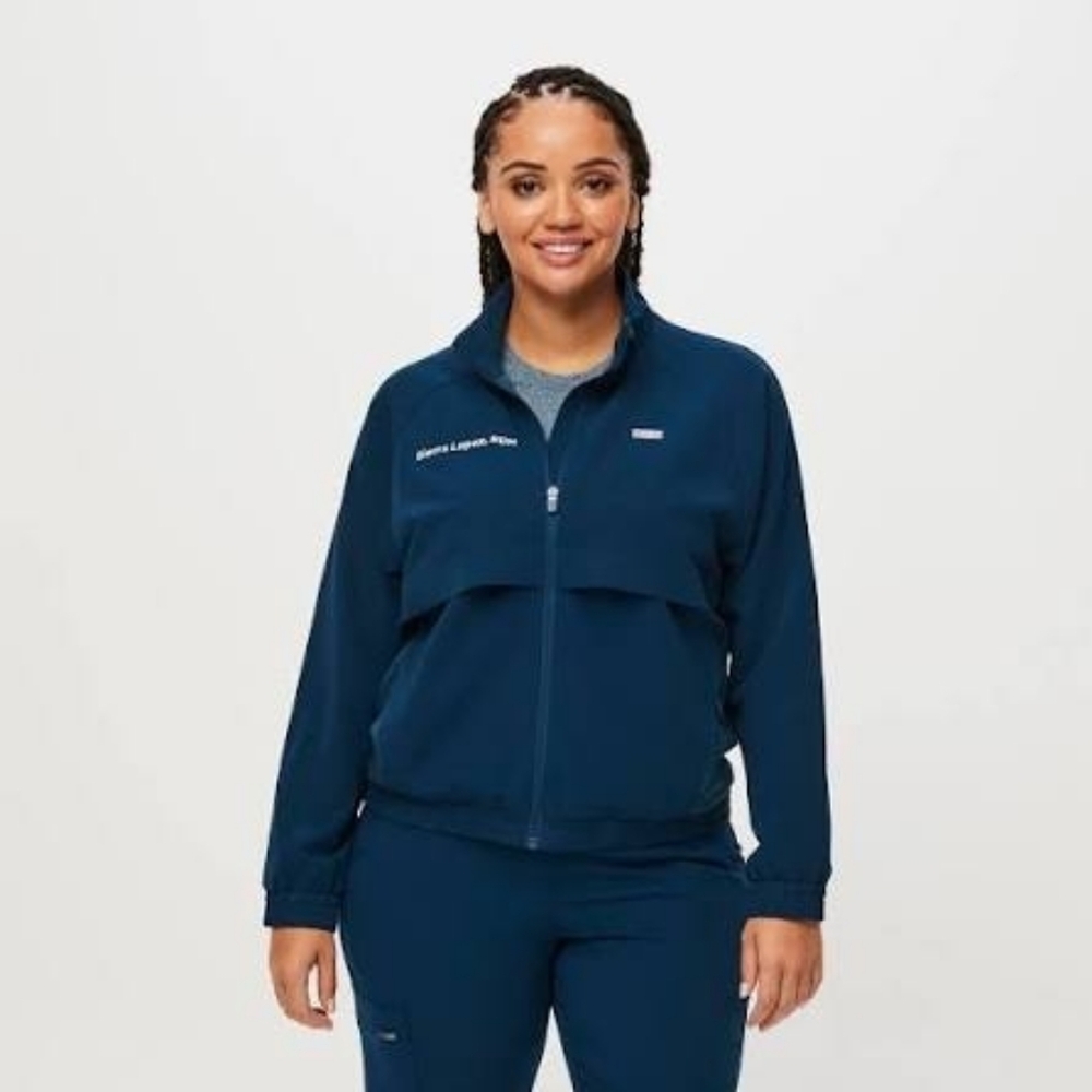 Figs Deep Reef Medical Sydney Scrub Jacket in Large